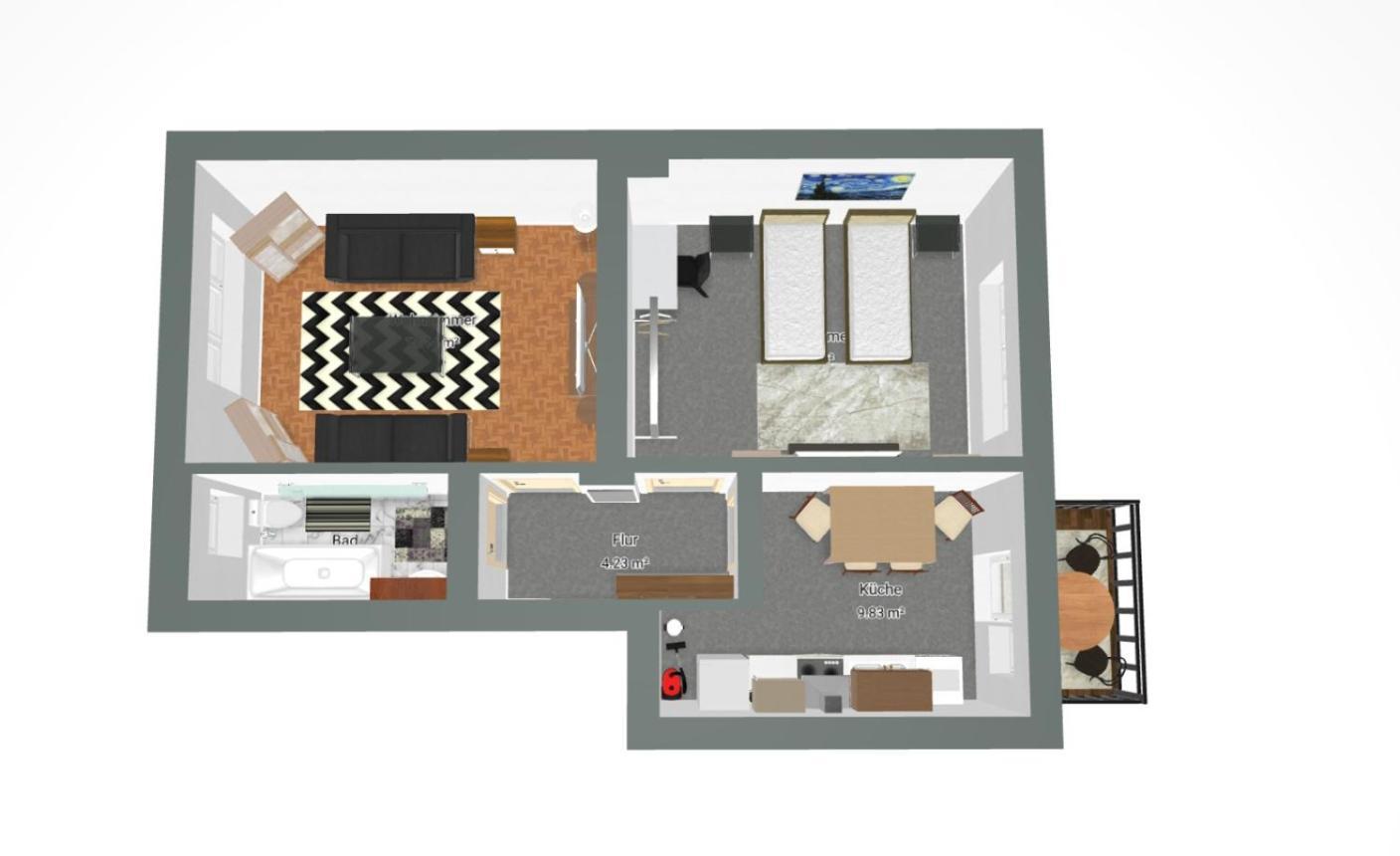 Gockel Homes 1 - Zentral Mit Balkon & Netflix Ессен Екстер'єр фото